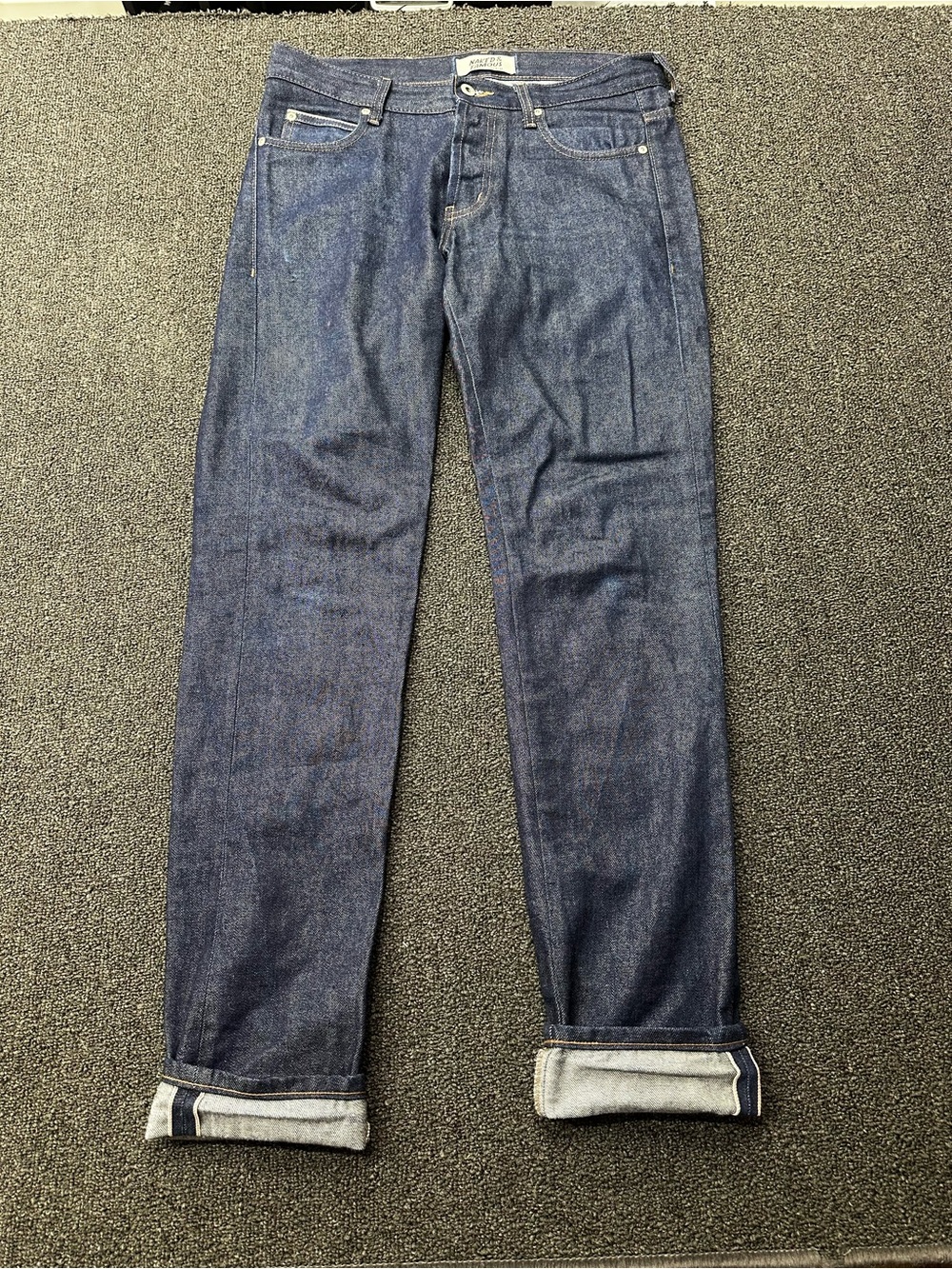 Naked And Famous Men’s Super Guy Milk Selvedge Denim Jeans Size 31x33 Button Fly